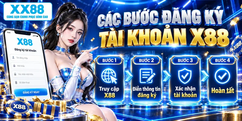 Các bước đăng ký tài khoản X88